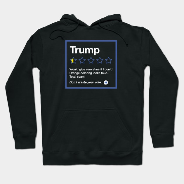 Anti Trump Funny Review Rating Meme Hoodie by mindeverykind